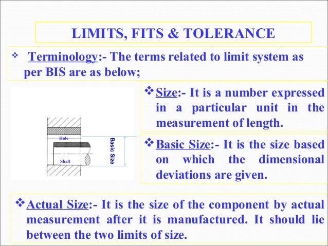 limit fit tolerance pdf